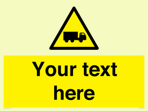 Custom Lorry Hazard Sign